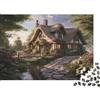 JWNDFKPVXZGL Cottage Giardino Puzzle 1000 Pezzi per Adulti Carta Gioco di Puzzle 1000 Pezzi Relax Famiglia Decorazione Regalo 70x50cm/1000pcs