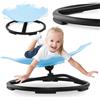 Mamabrum Mini Giostra Per Bambini Pesce - Blu, Rotazione 360°, Bordi Antiscivolo, Plastica PP E Acciaio, Sviluppa Equilibrio E Coordinazione, Per Bambini 3+, Fino A 100 kg