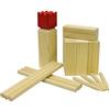 Carromco Kubb Scacchi Vichinghi Odin-M - Gioco in Legno di Pino, con re Rosso e Borsa Resistente alle intemperie, Giocattolo da Esterno per Bambini e Adulti, Scacchi Vichinghi in Legno, Grande