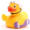 Duckshop Anatra da bagno, skateboarder, paperella, L 8 cm, portachiavi con anatra da bagno