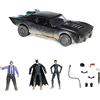 DC Comics, Confezione Batman e Lt. Gordon, con 2 Personaggi da 10 cm e Auto della Polizia, Oggetto da Collezione del Film The Batman, Giocattoli per Bambini e Bambine dai 3 Anni in su