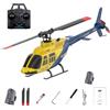 SOLIAXDIY Elicottero RC A60 in scala 1/42 per adulti, RC ERA BELL 206 Mini 4CH 2.4GHz 90-Class Flybarless elicottero con giroscopio a 6 assi, regalo per principianti RTF a flusso ottico aereo (3 batterie)