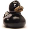 Duckshop Sara - Anatra da bagno, colore: Nero metallizzato, L 9 cm