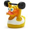Duckshop I anatra da bagno sollevatore pesi I cigolii I paperella cigolata L 7,5 cm I regalo Bodybuilder I Presente Collezionista