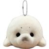 Wonder Sprout Portachiavi a forma di foca di peluche carina 10cm Ciondolo a forma di animale imbottito fatto a mano Soft Ocean Ciondolo per borsa kawaii per bambini ragazzi Regalo perfetto per compleanni (bianco)
