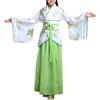 Generic Costume Cinese Tradizionale Hanfu per Bambini Vestito Orientale Ragazza Ragazzo per Carnevale Recita Scolastica Abito Epoca Antica Cerimonia Colori Vari Set Completo (A02-Green, 13-14Years)