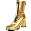Kswlwccpp Stivaletti Donna Primaverili Chelsea Con Tacco Largo Stivali Estivi Scarpe Eleganti Traforati Morbidi Stivaletto Beige Leggeri Stivaletti Primaverili Tronchetti
