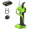 Greenworks Forbice Elettrica 24V con Batteria 2,0Ah & Caricatore USB-C 30W, Motore Brushless, Lame Acciaio, Apertura 22/32 mm, Display LED, Forbice Potatura LP1202A1