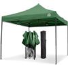 All Seasons Gazebos | 3x3m Pop Up Gazebo con 4 pareti laterali, pacchetto accessori e borsa con ruote | Facile montaggio, Resistente, Completamente Impermeabile, Materiali di Alta Qualità (Verde)