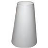 Generic Paralume 31 x 18 x 46 cm, E27, effetto cotone, bianco, conico