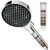 Magichome Soffione doccia con filtro, doccetta ad alta pressione, 6 tipi di getto, soffione doccia a risparmio d'acqua con filtrazione in 25 strati per acqua dura, cloro residuo, batteri, metalli