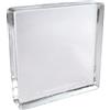 Fuchs Design Crystal Collection Classic, 1 mattone in vetro lucido, ca. 20 x 20 x 5 cm, in vero vetro di alta qualità