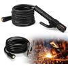 VETOLAKA Supporto per elettrodi di saldatura da 16 mm², 2,8 m e 1,2 m, con cavo e morsetto per saldatura con cavo, 200 A, per saldatrice elettrica da 220 V e piccoli lavori