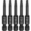 QUARKZMAN 5Pz Punte Cacciavite Piatta Esagonale H3.0 (3mm) con Punta Magnetiche Gambo Esagonale 1/4 Lunga 50mm (2) Inserti per Avvitatore Metrico Acciaio S2 Chiave Bussola, Nero