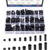 Glarks Kit assortito di distanziali rotondi in nylon da 270 pezzi per viti M3, M4, M5, M6, distanziatori per viti elettriche, distanziatori per viti elettriche, interruttori e prese
