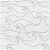 ANBILILA Carta da Parati Autoadesiva,Moderna Bianco Nero a Onde Stacca e Attacca Carta di Contatto, 44,5x500CM Linee Geometriche Carta da Parati Rimovibile Decorativa per Parete Mobili