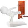 Generic Fermaporta per la parte inferiore della porta, simpatiche figure in, decorazione per pavimento, fermaporta con fondo spiffero, dispositivo di sicurezza per appartamento, ufficio, camera da