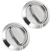 SOESFOUFU Maniglia ad Anello Incassata in Acciaio Inox 304, Pomello per Porta Scorrevole Serratura Integrata, Set da 2 Pezzi per Mobili e Porte a Scomparsa, Antiruggine e Resistente
