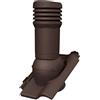 Parotec Camino di Ventilazione DN 125 mm Passivo per Tegole Monza Plus - Ventilatore da Tetto Scarico (RAL 8017 - Marrone)