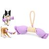 Flamingo Giochi per cani - Corda da tiro Joanie Twist con fiocco viola/giallo - Poliestere - Per tirare e masticare - 48 x 35,5 x 9,5 cm