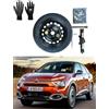 D'ANGELO 1988 Kit Ruotino di Scorta 16 compatibile con Citroën C4 X con Cric, Chiave e Sacca 125/85R16