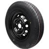 trailer parts4u Ruota completa 155/80R13 84N 100 x 4 cerchione rimorchio auto 4Jx13 pneumatico 4 fori nero 155 80 R 13