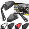 Area1 Specchietto retrovisore per moto CNC compatibile con Partner, Arn, Speed, Flash, Outlook, K2, Silverblade (V58 Carbon)