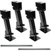 TOOSOAR Stabilizzatori per Camper 4Pezzi - Pieghevole Piedini Stazionamento Camper con Maniglia, Portata 450KG per Roulotte e Carrelli