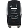 Muxkenper Custodia di ricambio per telecomando Keyless Entry Smart Key Fob Fit per RAM 1500 2019-2020 (6 pulsanti, nero)
