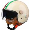 VVPEC Casco Jet Vintage Omologato ECE,Mezzo Casco Moto D'epoca Con Doppia Visiera,Caschi Scooter Caschi Street Cruiser Da Uomo E Da Donna(13,L(59~60CM))