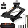Olubfdh Cric Per Auto 3T/3000kg,Olubfdh Cric Auto Con Pad Tesla e Pad in Gomma Universale,Portatile Per Auto Con Chiave Per Dadi Ruota,Kit Emergenza Auto Per Auto,Ideale Per La Manutenzione e La Riparazione