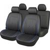 WWITH Set Coprisedili Auto per MG ZS Hybrid+ Luxury (2024 2025), Impermeabile Traspirante in Pelle Resistente Set Completo Copri Sedile Protezione,B/Blue