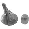 Viviance Leva Cambio 5 Velocità Pomello Cuffia Cuffia compatibile con Fiat 500 500C Panda 2003-2012 - Grigio