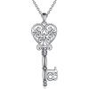 YFN Key Collana Argento Sterling Ciondolo 18th Celebrare Gioielli Compleanno Regali per Figlia Ragazza