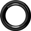 PIERCINGLINE Anello segmentato clicker in acciaio chirurgico, piercing ad anello in oro, argento, rosa, nero o blu, per naso, setto, orecchio, elice o trago, 3 mm Stabstärke | 10 mm Innendurchmesser