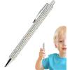 Whnbuij Penna a glitter - Penna a con strass elegante e luccicante | 5,43 x 0,39 pollici Penna a retrattile con brillantini, graziose penne decorate con strass, per donne, S