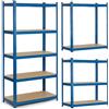 Humberg 4845 - Scaffale per carichi pesanti con 5 ripiani in MDF 180 x 90 x 30 cm