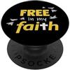 Christ Loves Me Always Christian Inspirational Art Pop Socket - Free In My Faith PopSockets PopGrip Adesivo