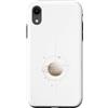 Timowo Studio Custodia per iPhone XR Pianeta Con Anelli Illustrazione Spaziale