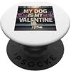 Samoyed Puppy Lover PS My Dog Is My Valentine Samoiedo Street Graffiti Amante dei cani PopSockets PopGrip Adesivo