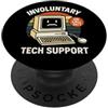 Family Tech PC Fixer On Call Office Work Supporto tecnico involontario | Funny I.T Assistant Helpdesk PopSockets PopGrip Adesivo