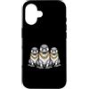 Cool 3 Hip Hop Trio Street Gold Chain Fu Custodia per iPhone 16 Platypus Rap Old School Retro Streetwear anni '80 '90 Tre