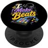 Funny Beat Producer Gifts I Make Beats Funny Beat Producer Sound Tech Ingegnere audio PopSockets PopGrip Adesivo