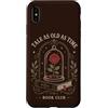 Vintage Rose Book Club Romance Custodia per iPhone XS Max Libro Club Reader Rose Romance Fiaba Letteratura