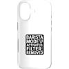 Coffee Humor Lab Custodia per iPhone 17 Sarcastic Barista Mode Filtro attivato rimosso