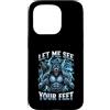 Funny Stupid Wolves Meme Custodia per iPhone 15 Pro Fammi vedere i tuoi piedi Meme ironico di Alpha Wolf