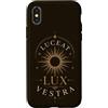 Funny Latin Teacher Quotes & Classical P Custodia per iPhone X/XS Lucat Lux Vestra Astrologia Zodiaco Celeste Mistico