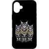 Cool 3 Hip Hop Trio Street Gold Chain Fu Custodia per iPhone 16 Plus Maine Coon Cat Rap Old School Retro Streetwear anni '80 '90 Tre
