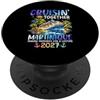 Martinique Cruise Vacation Family Co Crociera Insieme Martinica 2027 Nave Dolphin Vacanza PopSockets PopGrip Adesivo