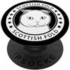 Miller Sye Ritratto di gatto Scottish Fold PopSockets PopGrip Adesivo